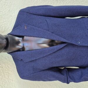 Oxford Men's "The Blake" Wool Blend Navy Blue (2) Button Sport Coat/Blazer